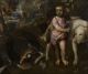 Tiziano Vecellio - Bambino con cani in un paesaggio