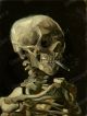 Head of a skeleton with a burning cigarette - Van Gogh Vincent