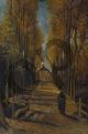 Avenue of poplars in autumn - Van Gogh Vincent