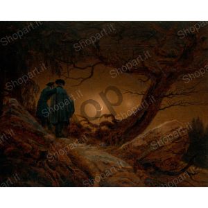 Two Men Contemplating the Moon - Friedrich Caspar David