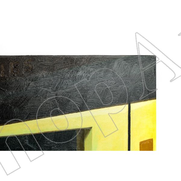 On White - Kandinsky - Quadro Stampa Su Canvas Con Telaio In Legno 70x100  cm