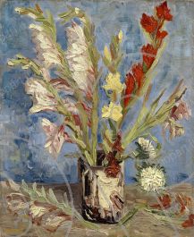 Van Gogh vaso di fiori design quadro stampa tela dipinto telaio arredo casa 